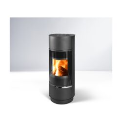 THORMA – Kaminofen THORMA ATIKA STEEL, schwarz / schwarzer Lack – LÍBI ELEKTRO