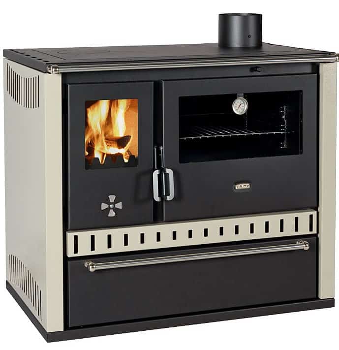 Prity - Festbrennstoffofen PRITY GT FS S DR, elfenbein, rechts - LÍBI ELEKTRO
