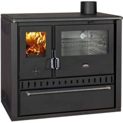 Prity - Festbrennstoffofen PRITY GT FI S DR, Edelstahlbackofen, schwarz, rechts - LÍBI ELEKTRO