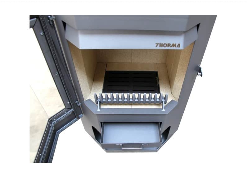 THORMA – Kaminofen THORMA FRANKFURT, grau – LÍBI ELEKTRO