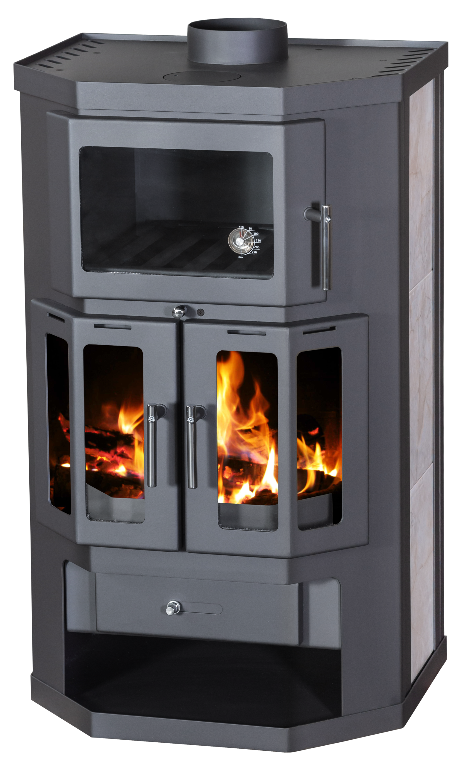 Victoria - Kaminofen mit Backofen VICTORIA Taro 2F - LÍBI ELEKTRO