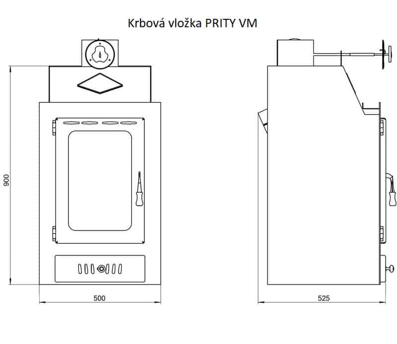 Prity - Kamineinsatz PRITY VM - LÍBI ELEKTRO