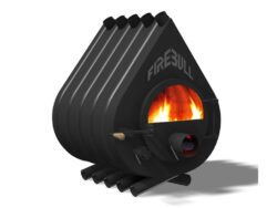 Firebull – Heißluftofen FIREBULL S10, Glastür, Türanschlag links, schwarzes Logo – LÍBI ELEKTRO