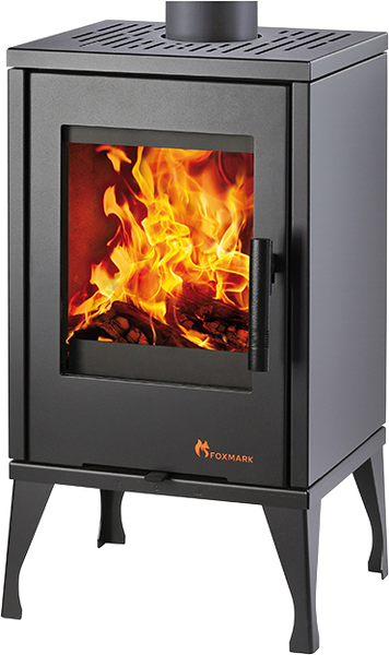 Foxmark – Kaminofen AURORA, Schwarz – LÍBI ELEKTRO