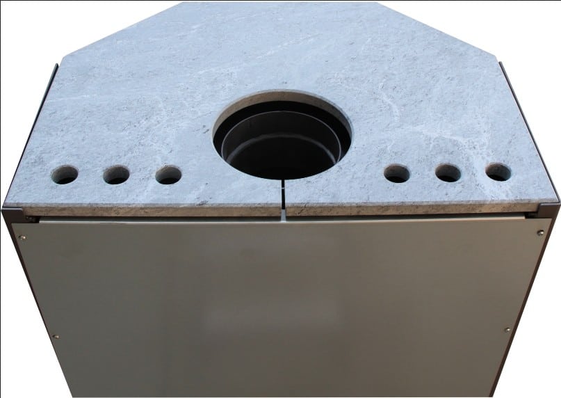 THORMA – Kaminofen THORMA FRANKFURT, grau – LÍBI ELEKTRO