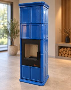 Gefliester Speicherofen FOXMARK ALOPE XL, blau