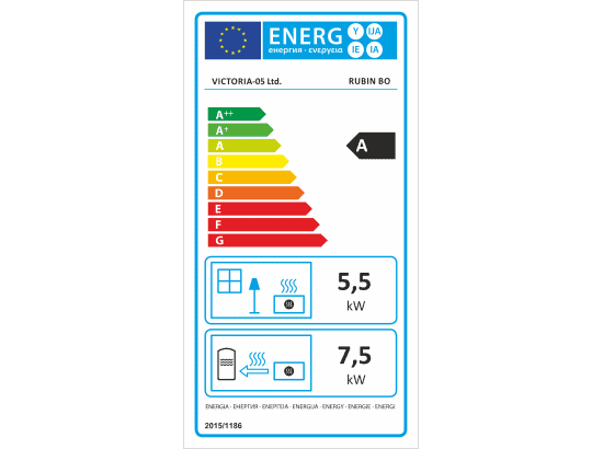 Victoria - Kaminofen mit Wärmetauscher VICTORIA Rubin BO, Elfenbein - LÍBI ELEKTRO