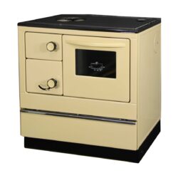 THORMA - Festbrennstoffofen THORMA ÖKONOM 85 FIKO De Luxe, creme / beige Emaille / echt - LÍBI ELEKTRO