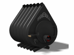 Firebull – Heißluftofen FIREBULL S12, Volltür, links angeschlagen, schwarzes Logo – LÍBI ELEKTRO