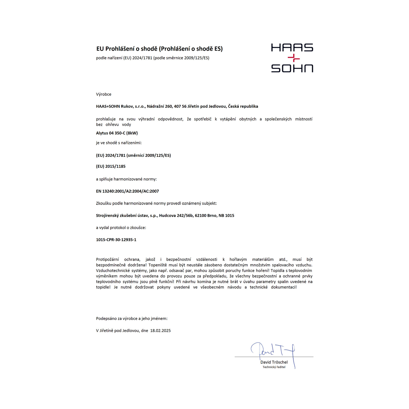 HAAS+SOHN - Kachelofen HAAS+SOHN ALYTUS, schwarz / weiß - LÍBI ELEKTRO
