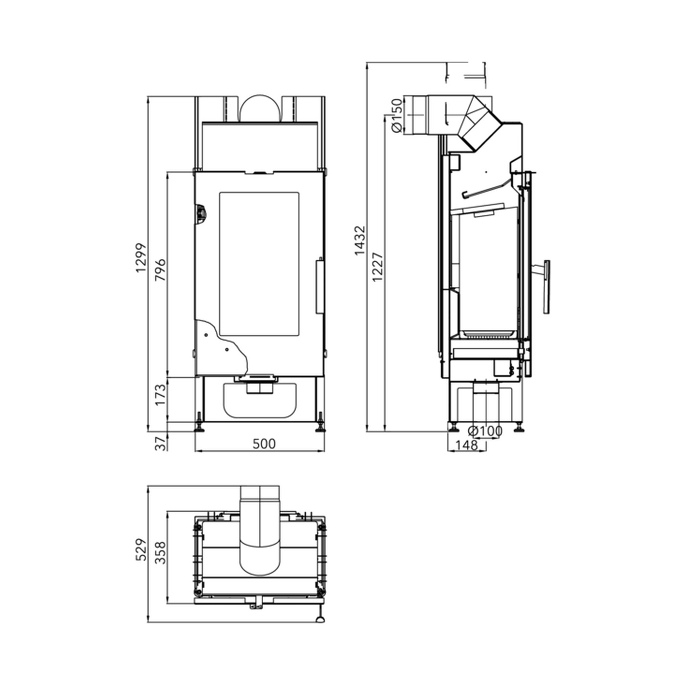 HAAS+SOHN - Kamineinsätze HAAS+SOHN PINUS AL - LÍBI ELEKTRO
