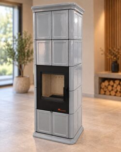 Gefliester Speicherofen FOXMARK ALOPE XL, grau