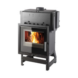 HAAS+SOHN - Kamineinsätze mit Wärmetauscher HAAS+SOHN VESUVIO II/12/2S mit Wärmetauscher, schwarz/glasbedruckt - LÍBI ELEKTRO