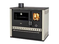 Prity - Festbrennstoffofen PRITY GT FS S DR, elfenbein, links - LÍBI ELEKTRO