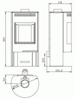 THORMA – Kaminofen THORMA ZARAGOZA, grau – LÍBI ELEKTRO