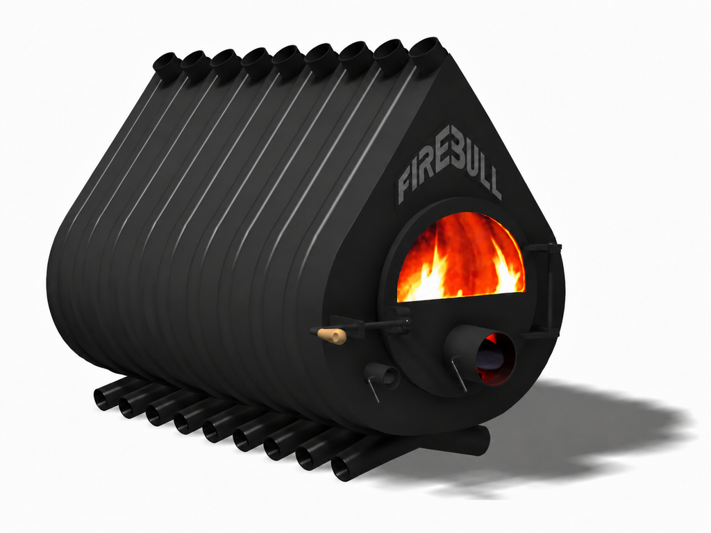 Firebull – Heißluftofen FIREBULL S18, Glastür, Scharniere rechts, silbernes Logo – LÍBI ELEKTRO
