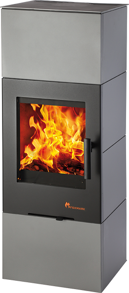 Foxmark – Kaminofen ALOPE L, dunkelgrau – LÍBI ELEKTRO