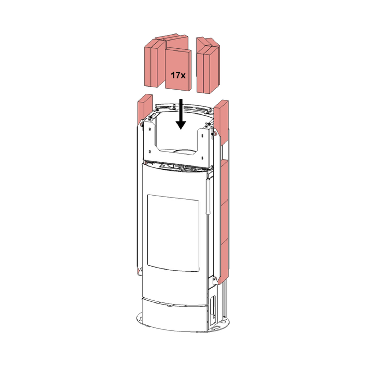 HAAS+SOHN - Zubehör HAAS+SOHN Staustein-Set – EMBER (80 kg) - LÍBI ELEKTRO