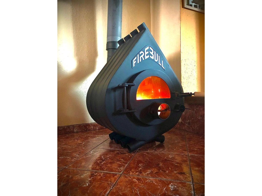 Firebull – Heißluftofen FIREBULL S8, Glastür, Türanschlag links, schwarzes Logo – LÍBI ELEKTRO