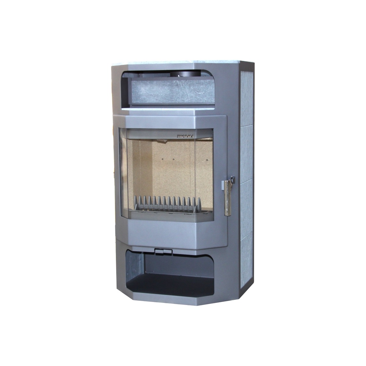 THORMA – Kaminofen THORMA FRANKFURT, grau – LÍBI ELEKTRO