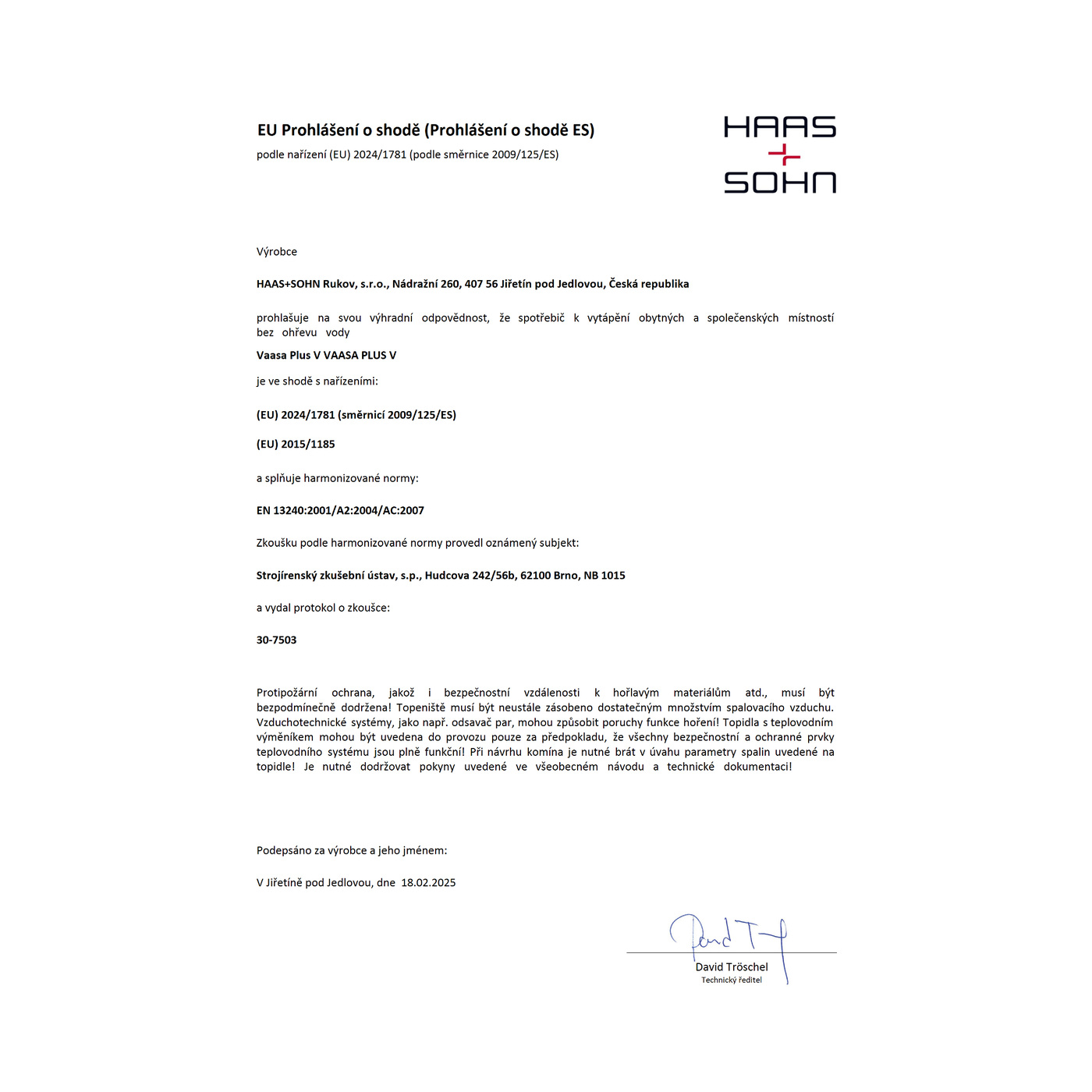 HAAS+SOHN - Kaminofen HAAS+SOHN VAASA plus V - LÍBI ELEKTRO