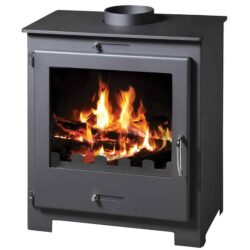 Victoria - Kaminofen mit Wärmetauscher VICTORIA Nero Lux B - LÍBI ELEKTRO