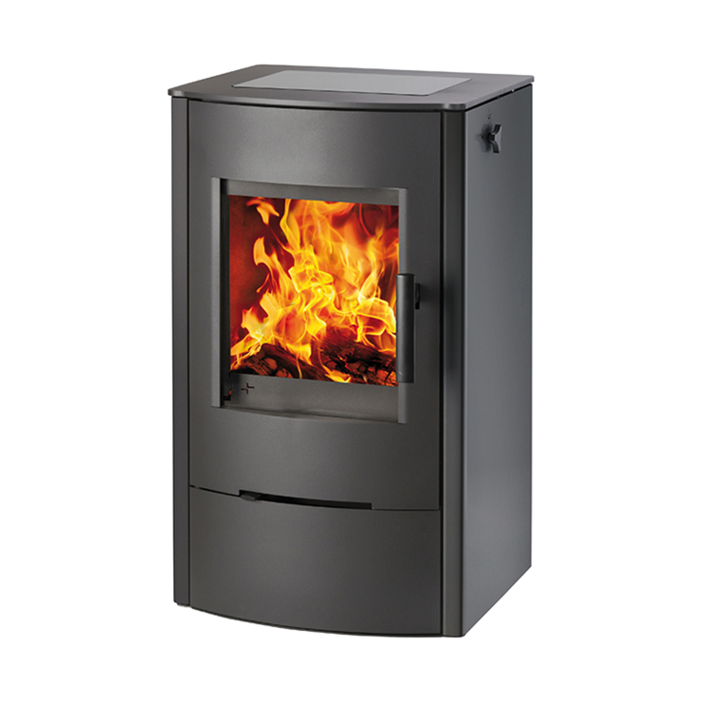 HAAS+SOHN - Kaminofen HAAS+SOHN mit FIREPOT Glaskeramik-Kochfeld schwarz - LÍBI ELEKTRO