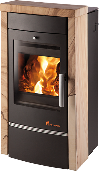 Foxmark – VISBY II Kaminofen mit Wärmetauscher, Woodstone – LÍBI ELEKTRO