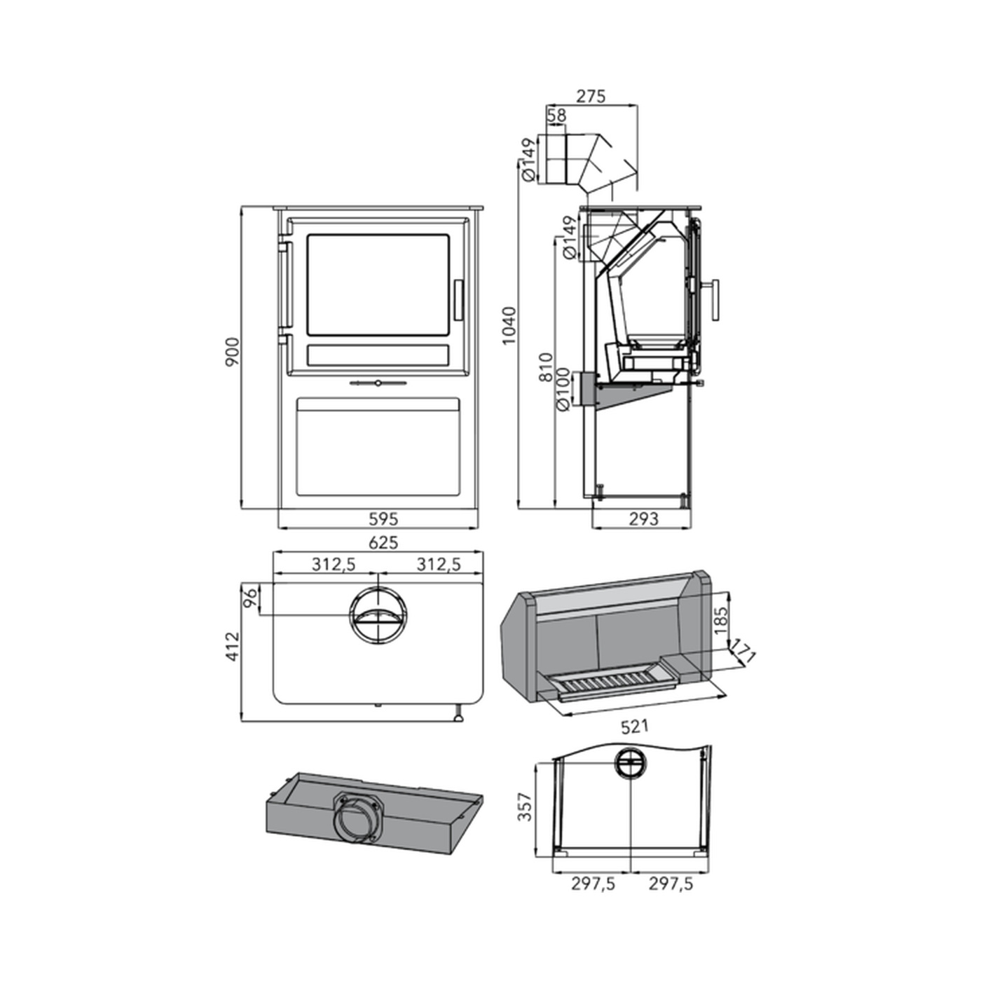 HAAS+SOHN - Accessoires HAAS+SOHN SKARNES, schwarz/Holzbox - LÍBI ELEKTRO