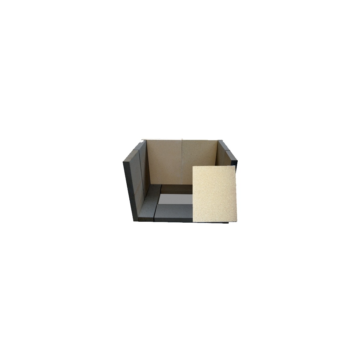 THORMA - Accessoires THORMA BORGHOLM – HÖRBY – BASEL II – SKAL II – Hinterer Schamottestein 285 × 200 × 25 - LÍBI ELEKTRO