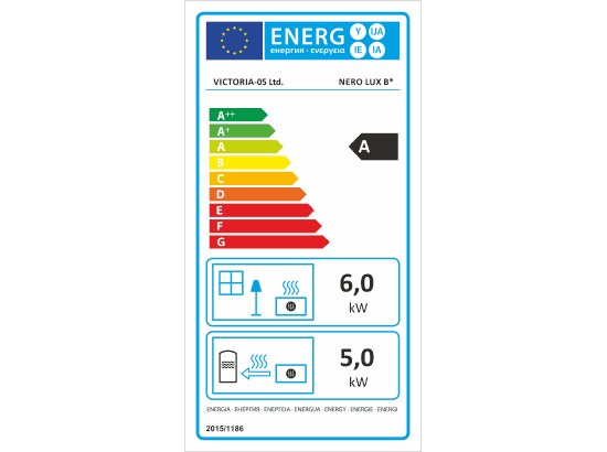 Victoria - Kaminofen mit Wärmetauscher VICTORIA Nero Lux B - LÍBI ELEKTRO