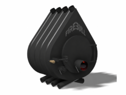 Firebull – Heißluftofen FIREBULL S8, Volltür, links angeschlagen, schwarzes Logo – LÍBI ELEKTRO