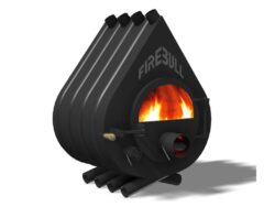 Firebull – Heißluftofen FIREBULL S8, Glastür, Türanschlag links, schwarzes Logo – LÍBI ELEKTRO