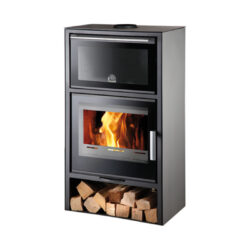 HAAS+SOHN - Kaminofen mit Backofen HAAS+SOHN JONSBO mit Backofen, Anthrazit/Blech - LÍBI ELEKTRO