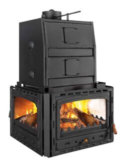 Prity - Kamineinsatz mit Warmwasser-Wärmetauscher PRITY 3C W35 - LÍBI ELEKTRO