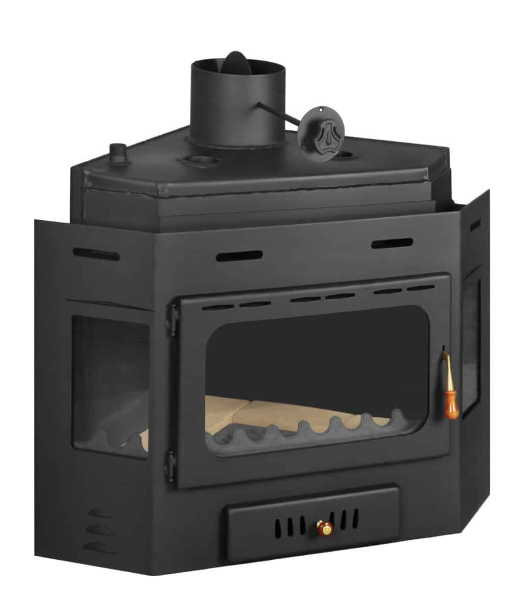 Prity - Kamineinsatz mit Warmwasser-Wärmetauscher PRITY A W16 - LÍBI ELEKTRO