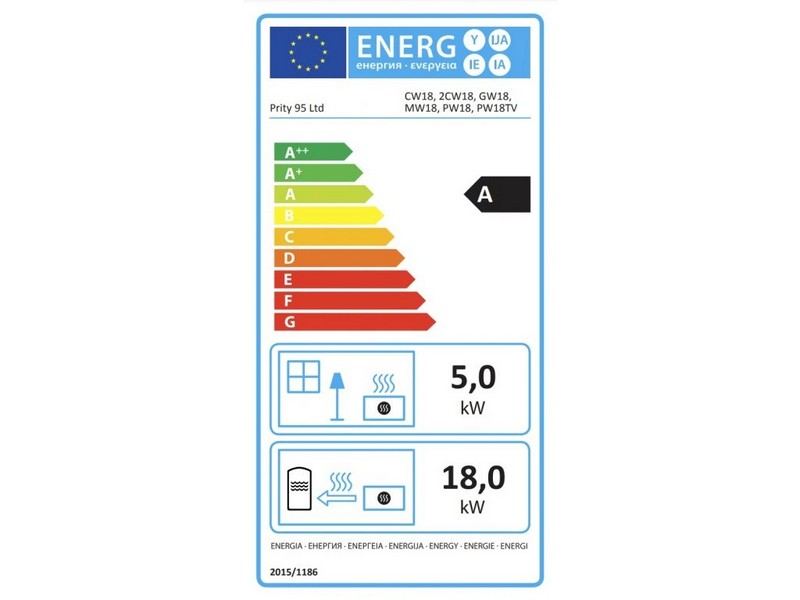 Prity - Kamineinsatz mit Warmwasser-Wärmetauscher PRITY G W18 - LÍBI ELEKTRO