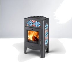 THORMA - Kaminofen THORMA TORINO, graue / orientalische Keramik - LÍBI ELEKTRO