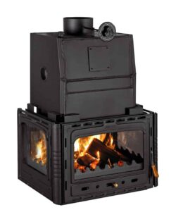 Prity - Kamineinsatz mit Warmwasser-Wärmetauscher PRITY 3C W28 - LÍBI ELEKTRO