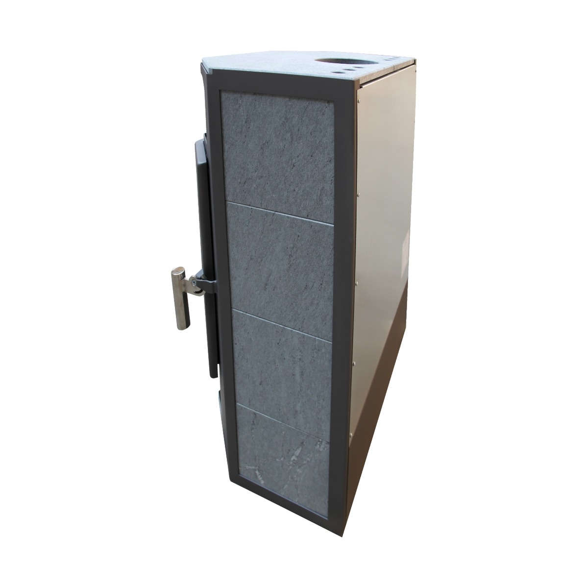 THORMA – Kaminofen THORMA FRANKFURT, grau – LÍBI ELEKTRO