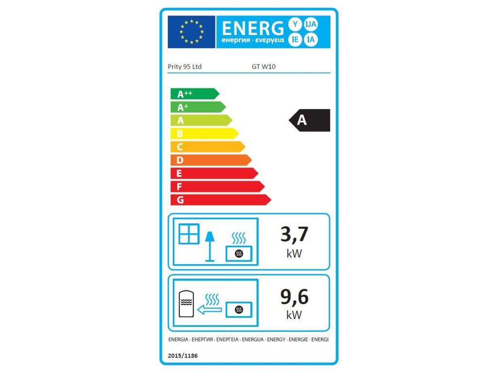 Prity - Festbrennstoffofen mit Warmwasserbereiter PRITY GT W10 FI S DR, Edelstahlbackofen, schwarz, links - LÍBI ELEKTRO