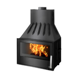 Kamineinsatz ABX Oxford I, schwarzes Design